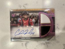 2025 Topps Museum Gabriel Moreno Signature Swatches Dual Patch Auto /75 SP Relic