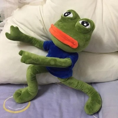 Pepe The Frog Sad Frog Plush Stuffed Animal Toy Stuffed Animal Doll Cuddles NEW