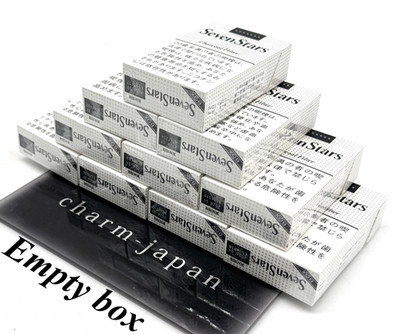 Seven Stars No Cigarettes Empty Paper Box Only White 10 Boxen Japanese Tobacco