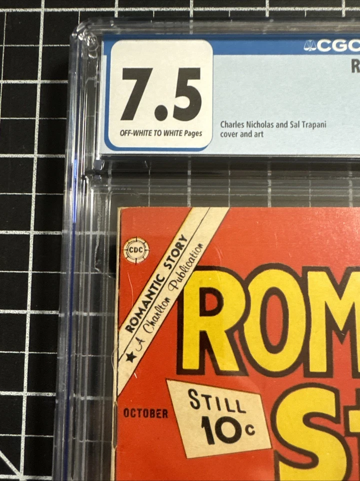 1961 Charlton Romantic Story #57 GGA Romance Love Hypodermic Needle Cover Comic - Image 2 of 4