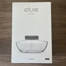 NEW! Elvie Pump Breastmilk Storage Bottles - Pack of 3, 5 oz. with storage lids