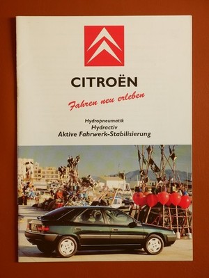 Citroën Presseinfo Aktive Fahrwerkstabilisierung AFS - Xantia Activa - selten!