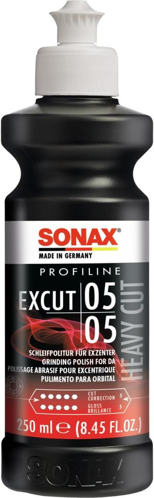 Pasta Abrasiva SONAX Excut 05-05 250ml | Rimuovi Graffi Auto Profondi