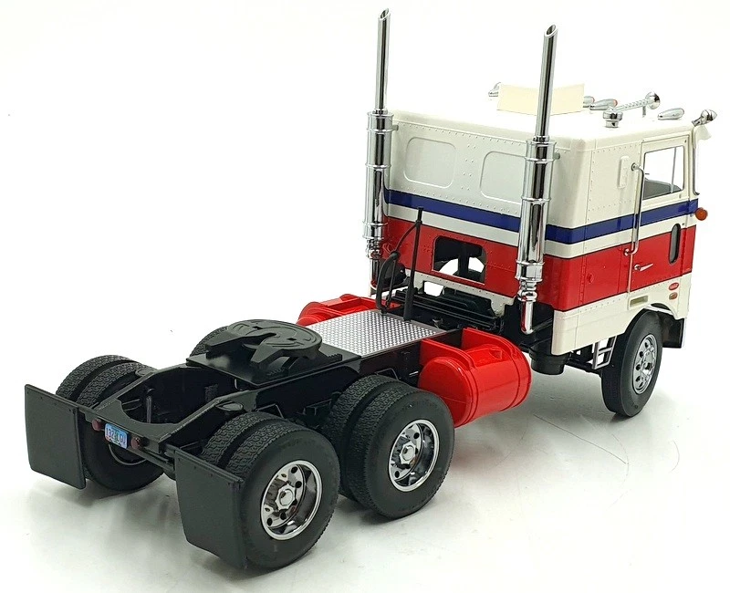 KK Scale Road Kings 1/18 Scale RK180153 Peterbilt 352 Pacemaker White/Red/Blue - Image 2 of 4