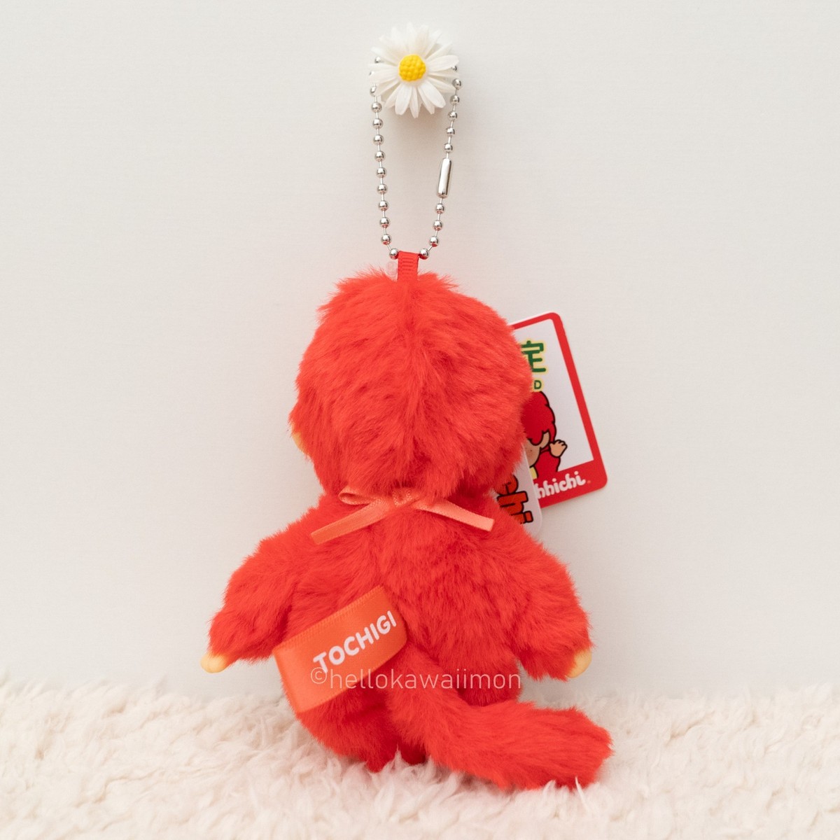 Monchhichi Tochigi Limited Keychain Bag Charm Strawberry Sekiguchi