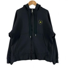 adidas by Stella McCartney Zip-up hoodie brand logo Parker black mens XS【u...