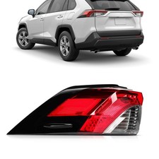 Left Headlight for Toyota RAV4 2019-2023 Chrome Housing Red Lens 81560-0R090