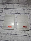 VTG Sega Genesis Clamshell Case PAIR - Clear with Red Lettering - 7.25" x 5.25"