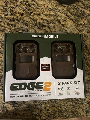 Moultrie Mobile Edge 2 36MP Cellular Trail Camera 2 Pack Kit Brown MMC-14124
