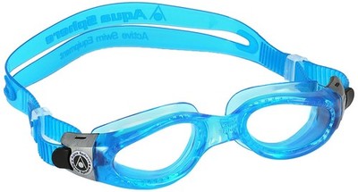 Kaiman Swim Goggles with Clear Lens (Blue). UV Protection Anti-Fog Swimming G...
