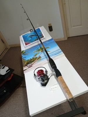 spinning fishing rod Zebco 50 Classic 5'6'' Med 6-12lb And Reel 13 Source F1
