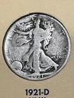 1921-D Walking Liberty Half Dollar