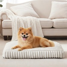 Dog Beds for Small Dogs, Flat Pet Beds with Removable Washable Cover, Pet Mat...