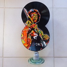 double vinyle Décoratif JIMI HENDRIX autocollants publicitaires découpés