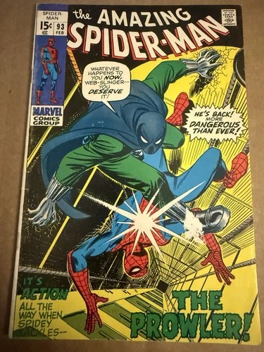 Amazing Spider-Man #93 VG-VG/FN 1971, 1st APP Arthur Stacy, Tape Pull