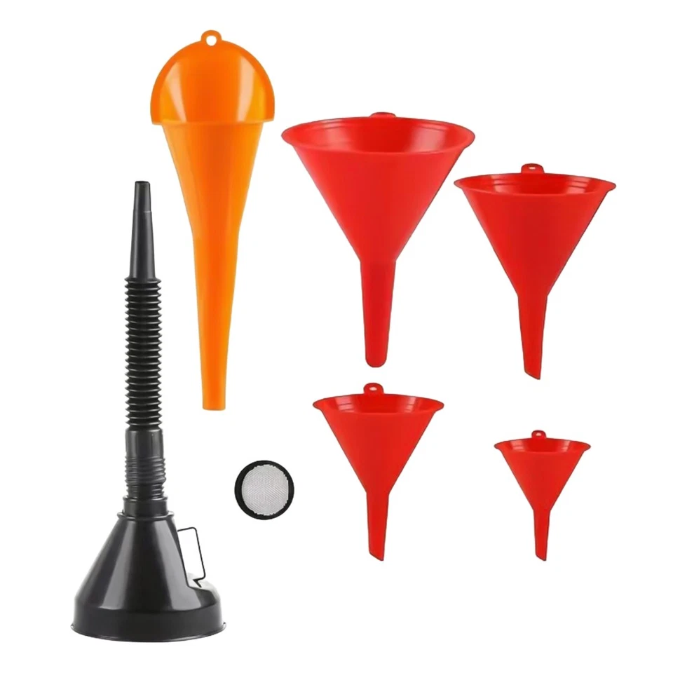 2-11Pcs Automotive Funnels Set, Plastic Long Neck Oil Funnels, Snap Funnel Set - image 3 of 4
