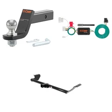 CURT Tow Package 2in Trailer Hitch, Wiring, #45056 Ball Mount Pin & Clip, 13068