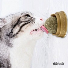 Catnip Ball Lick Toy Wall Mounted Cat Treat Mint Natural Cat Chew Toy Multiple P