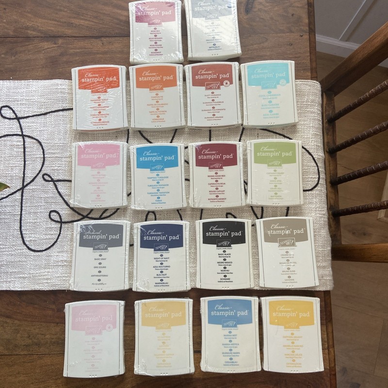 HUGE LOT 18 Stampin' Up! Classic Ink Pad New Sealed