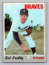1970 TOPPS #687 BOB PRIDDY ATLANTA BRAVES