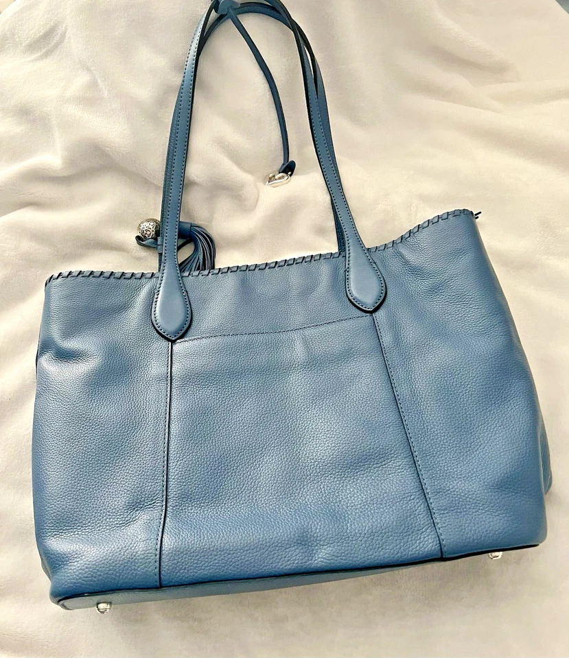 Brighton Emilia Ferrara Medallion Tote Shoulder Bag Blue - Image 2 of 4
