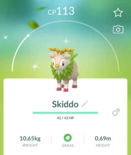 ✨ Shiny Skiddo ✨  P T C - 80k stardust -  Description