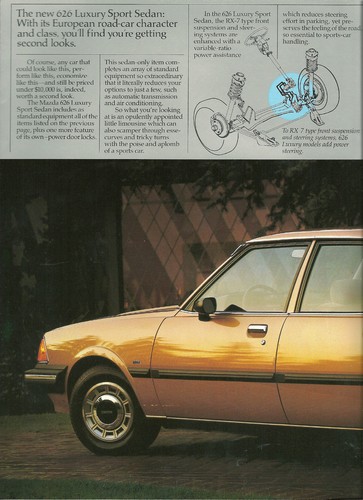 1981 MAZDA 626 Brochure / Catalog: LUXURY SPORT COUPE / SEDAN, '81 - Picture 4 of 6