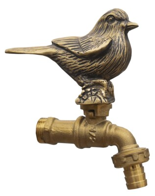 #ad #ad Brass Garden Tap Faucet Bird Spigot Vintage Water Home Yard Decor Living Outdoor $64.99