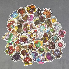 Colorful D D 20 Sided Dice Stickers - Set of 10 Stickers - Great for Crafts