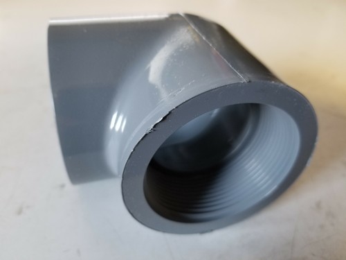 New Lasco 2" NPT Thread CPVC 90° Elbow Pipe Fitting, Sch-80, 808-020C - Picture 3 of 4