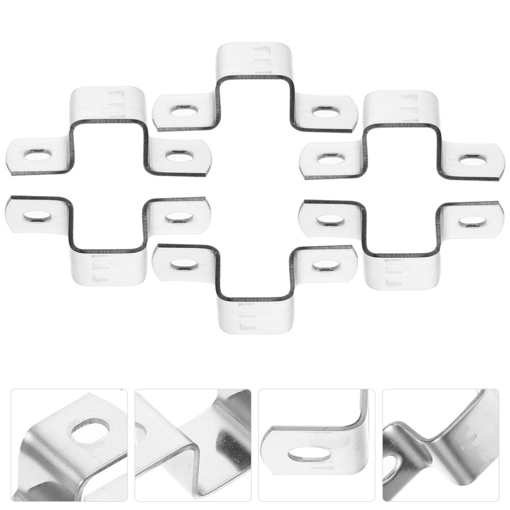 6pcs Utube Strap Clamps Tubing Clamps Heavy Duty Pipe Strap Clamps