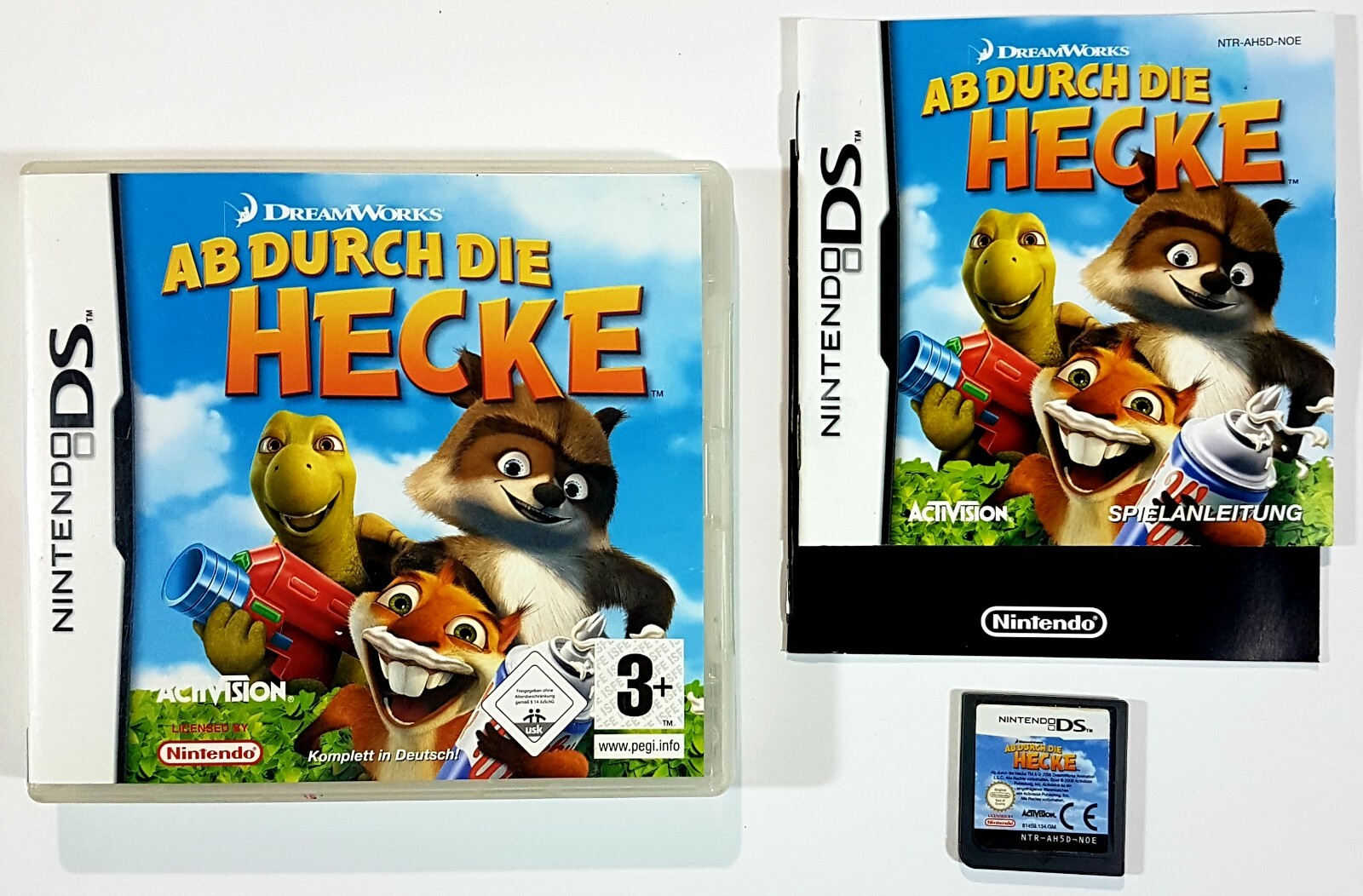 Nintendo DS AB DURCH DIE HECKE dt. Original Box Dreamworks/Activision/Hammy/A...