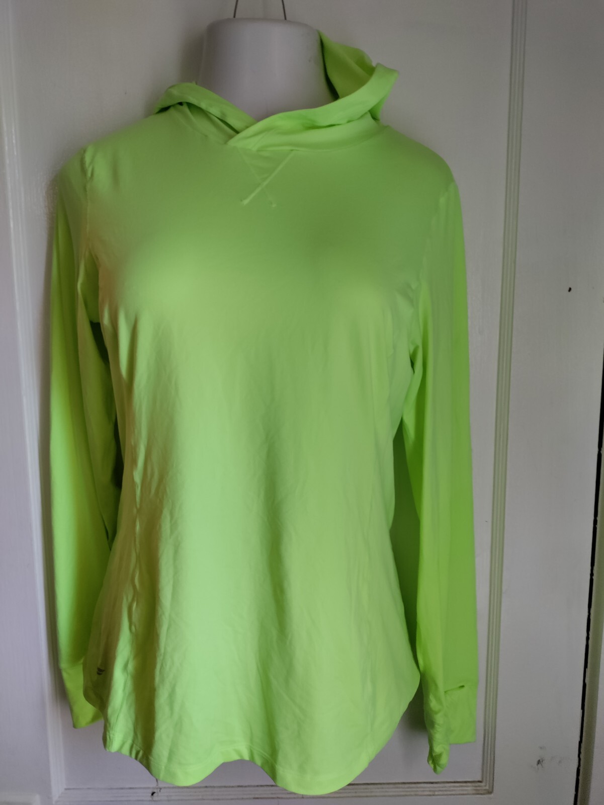 FABLETICS Pullover Fitted Bright Green Hood shirt… - image 1
