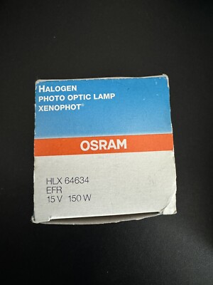 OSRAM Halogen Lamp 64634 HLX EFR 15V150W GZ6.35 Gastroscope Microscope Lamp Bulb