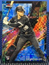 2024 Topps Finest ZACH REMILLARD Blue Checkerboard Refractor White Sox 25/99 RC