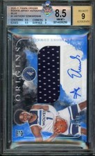 2020 Anthony Edwards BGS 8.5 9 Origins Rookie Patch Auto #RJAEDW 35/49