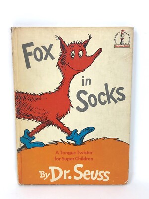 Fox in Socks A Tongue Twister For Super Children Dr Seuss VINTAGE