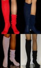 Red Slouch to Knee Socks Scrunchie Hooters Uniform Women's Soccer USA Walk Run — photo 7
