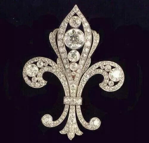 2.80Ct Round Cut Lab Created Diamond Wedding Brooch Pin 14k White Gold Plated - Picture 2 of 3