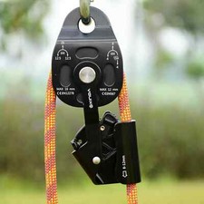 Heavy Lifting Pulling Device Rock Tree Climbing Rope Pulley Outdoor Rescue Gear-