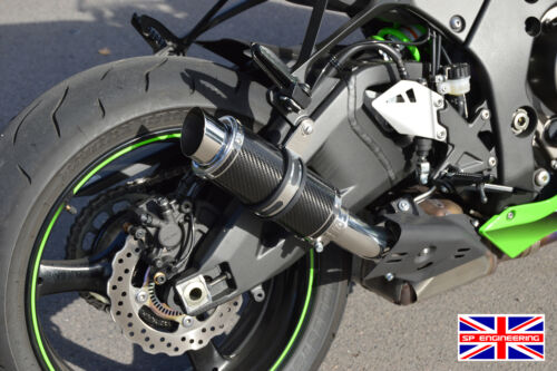 Kawasaki Ninja 250R Exhaust SP Engineering Carbon Fibre Moto GP Xtreme 2008-2012 - Picture 1 of 7
