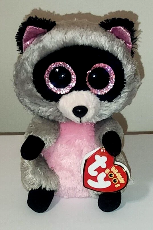 CT Ty Beanie Boos ROCCO the Raccoon 6 Inch MINT with CREASED