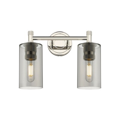 Innovations Lighting Crown Point 2-Lt 7'' Bath, PN/PSG - 434-2W-PN-G434-7SM