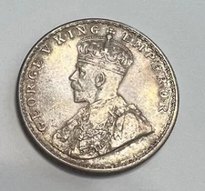 VTG 1918 Old George VI King Emperor One Rupee India Coin