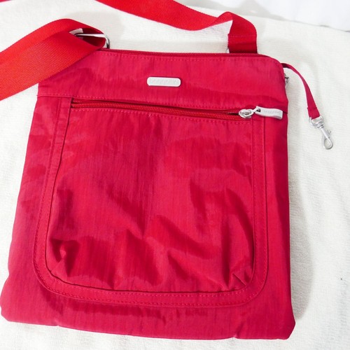 Baggallini hellrot Umhängetasche Schultertasche verstellbarer Riemen