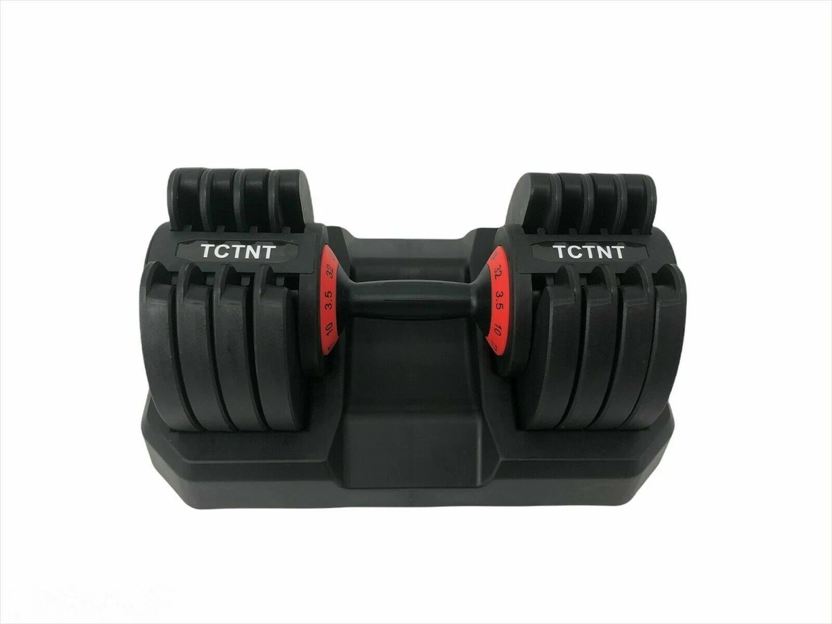 Adjustable Dumbbells 2x 32kg TCTNT Pair Set 3kg 32kg 64K Total
