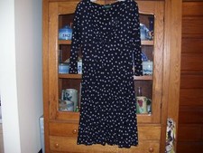 Designer Ralph Lauren Ladies Geometric Pattern Long Sleeve Dress Size 8