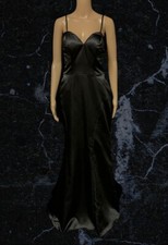 BNWT Sorella Vira Black Full Length Strappy Dress Size 14