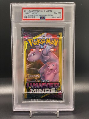 Pokemon Sun & Moon Unified Minds Mewtwo and Mew Dollar Tree 3 Card Pack PSA  8 | eBay
