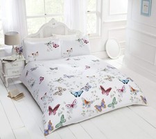 Butterfly Duvet Cover Set Printed Quilt Cover Bedding with Pillow Case 3 Size's